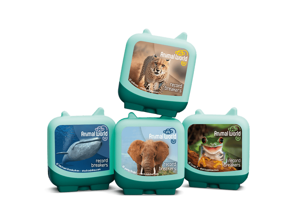 Animal World Record Breakers Pocket Tonies 4 Pack Audio Character