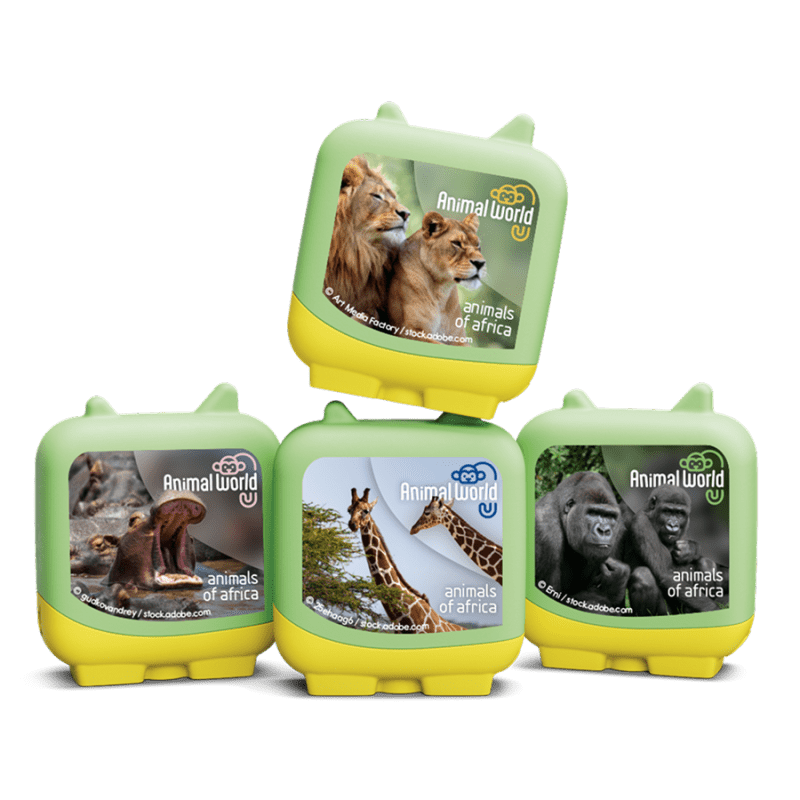 Animal World Animals of Africa Pocket Tonies 4 Pack Audio Character