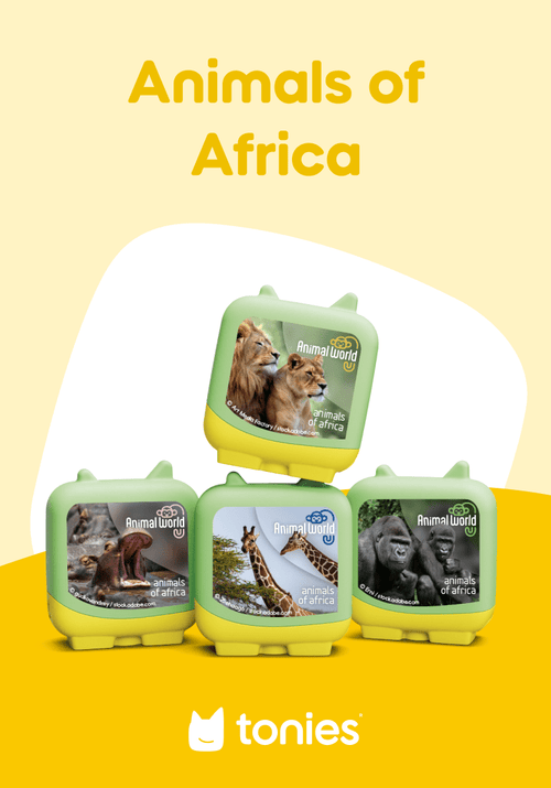 Animal World Animals of Africa Pocket Tonies 4 Pack Audio Character
