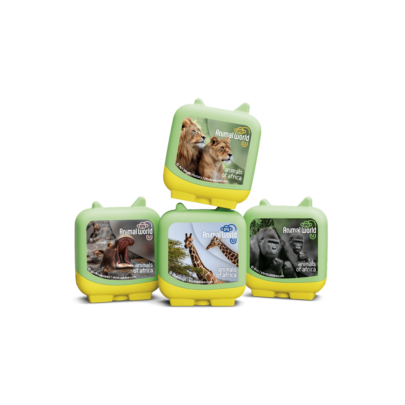 Animal World Animals of Africa Pocket Tonies 4 Pack Audio Character