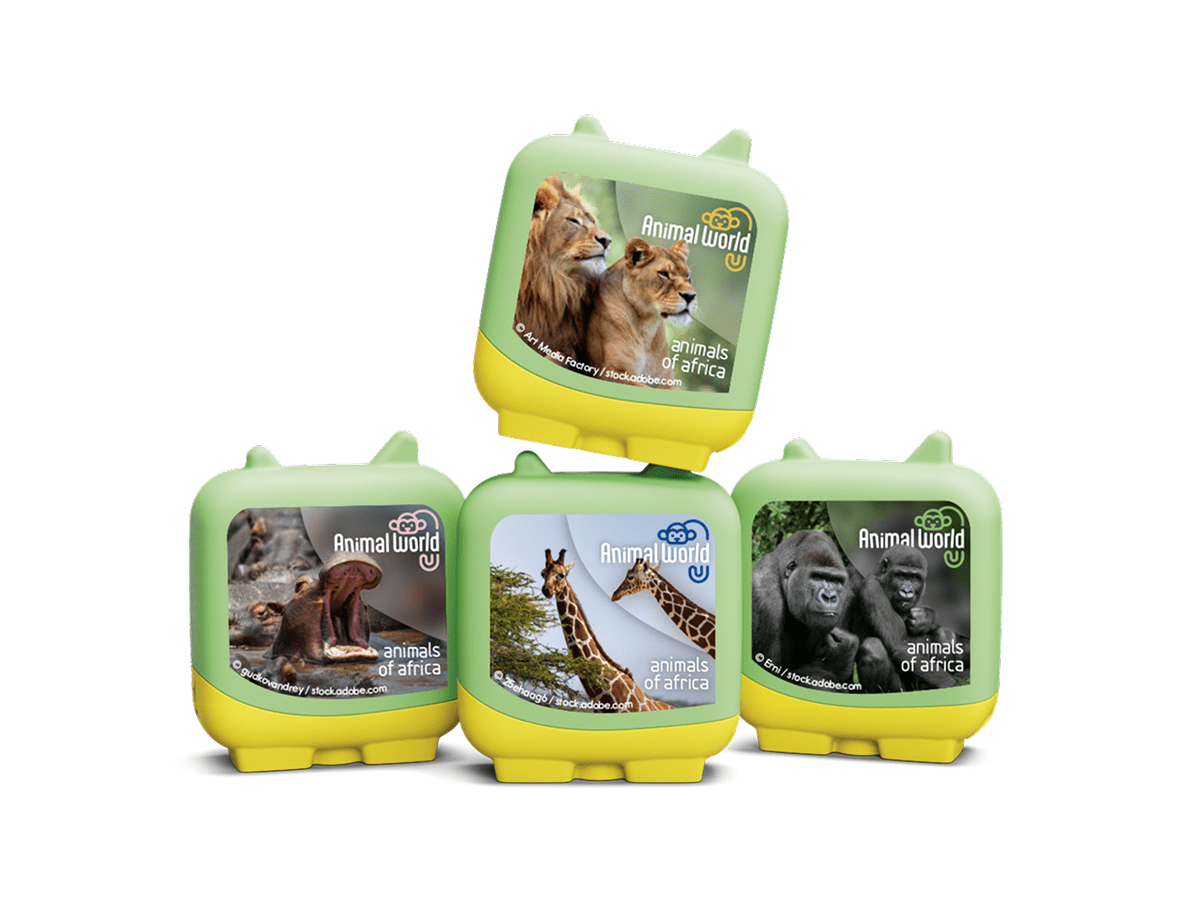 Animal World Animals of Africa Pocket Tonies 4 Pack Audio Character