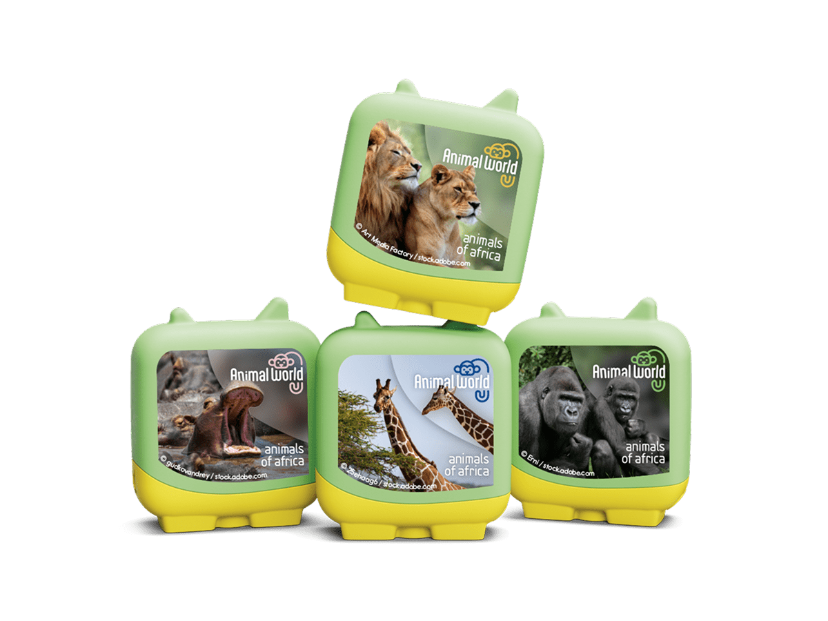 Animal World Animals of Africa Pocket Tonies 4 Pack Audio Character