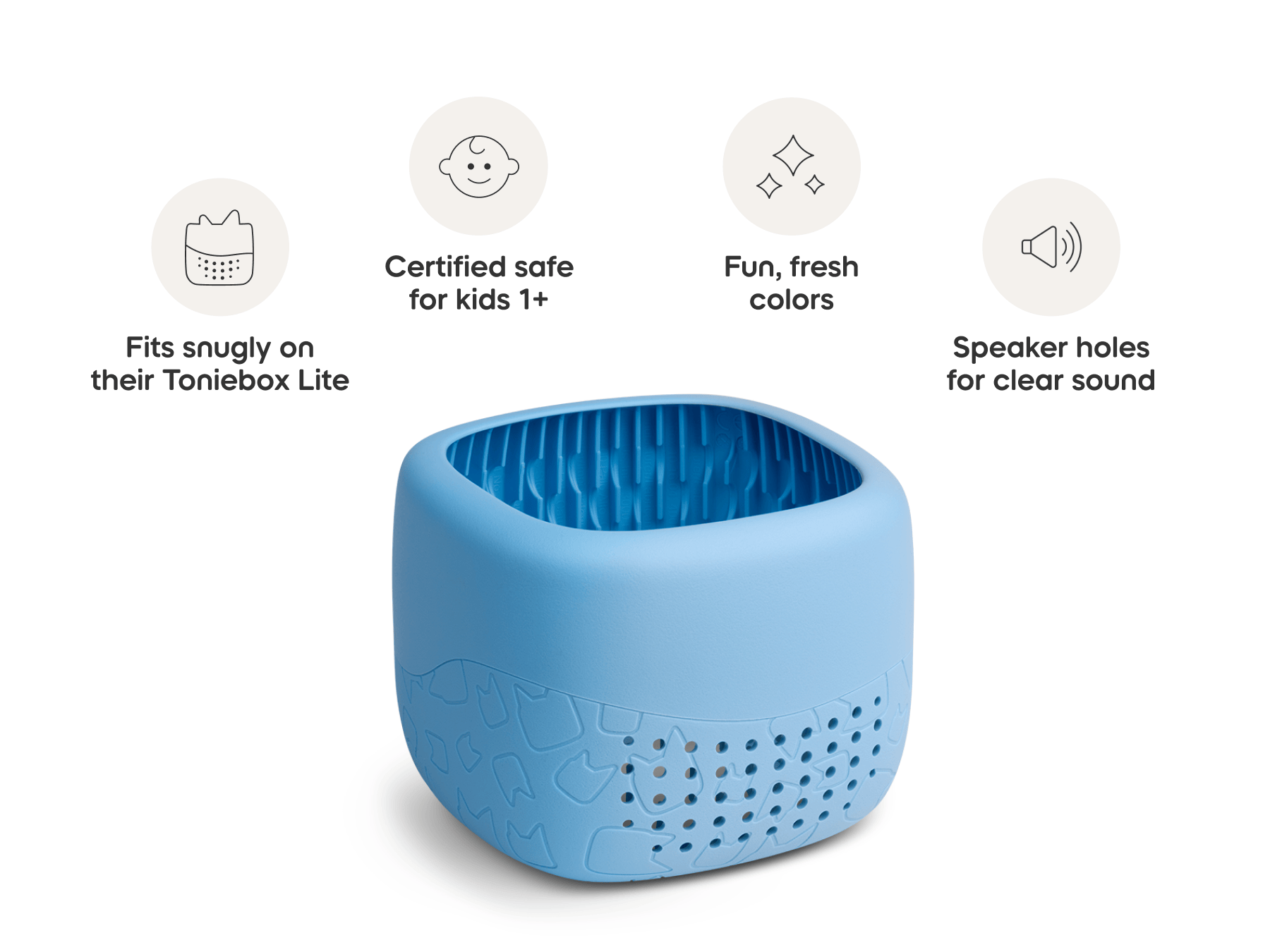 Toniebox Lite Cover Arctic Blue Audio Player Lightweight Case