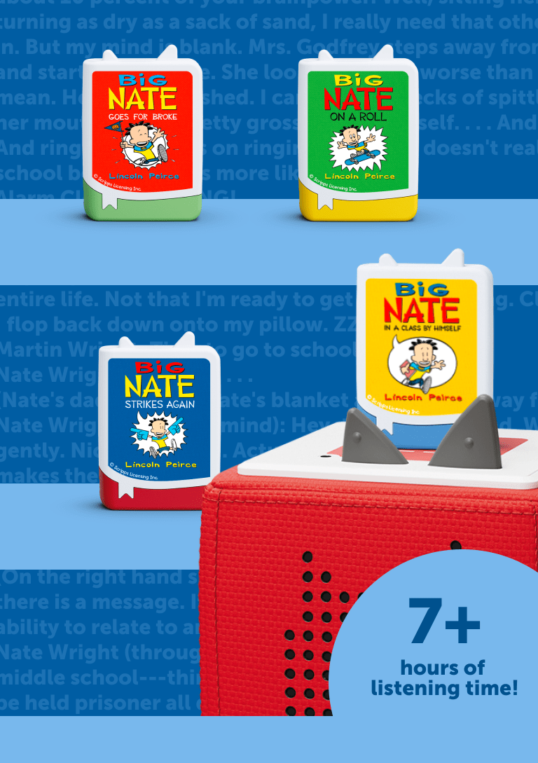 Big Nate Book Tonies 4 Pack Audio Character