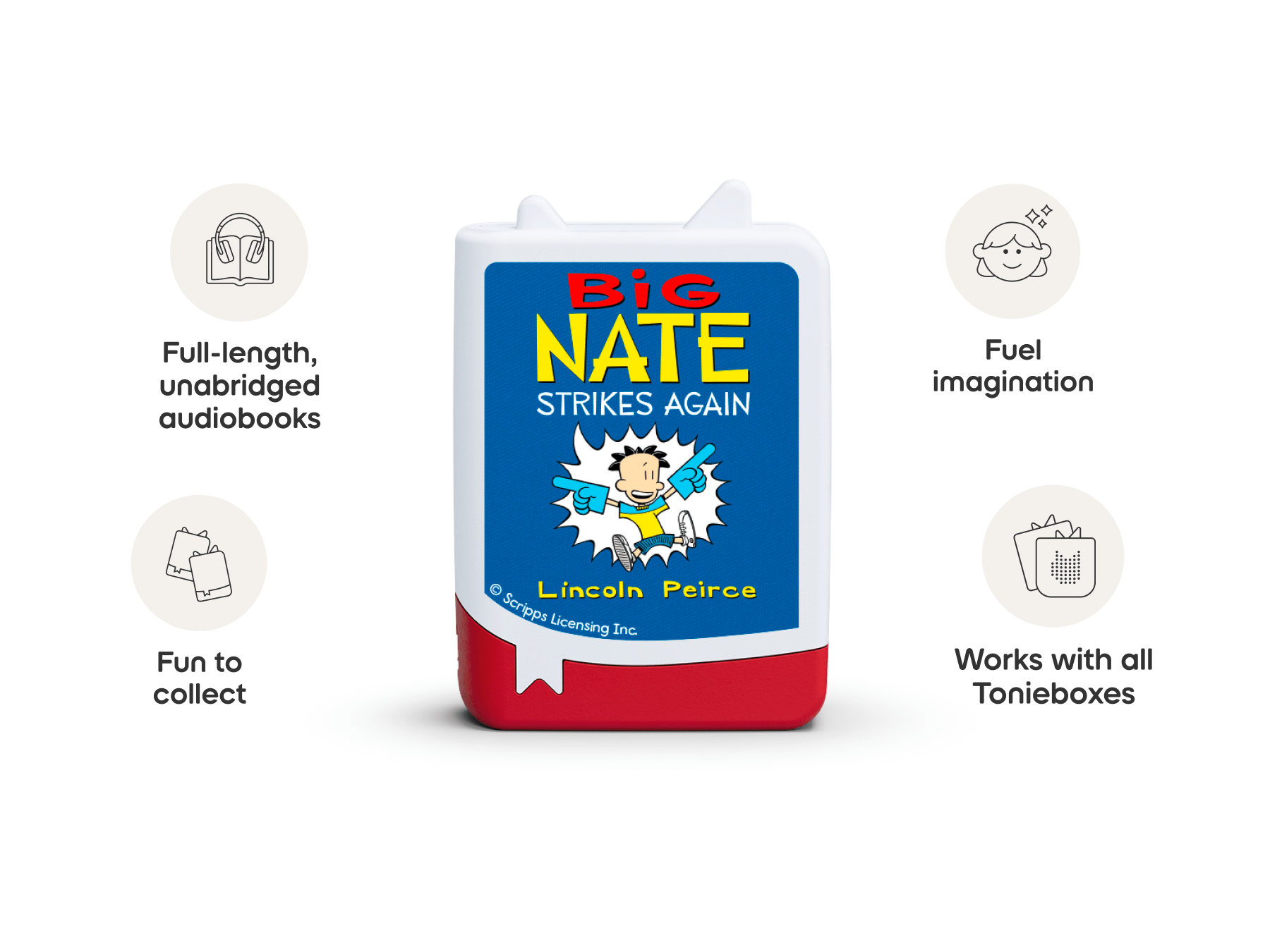 Big Nate Book Tonies 4 Pack Audio Character