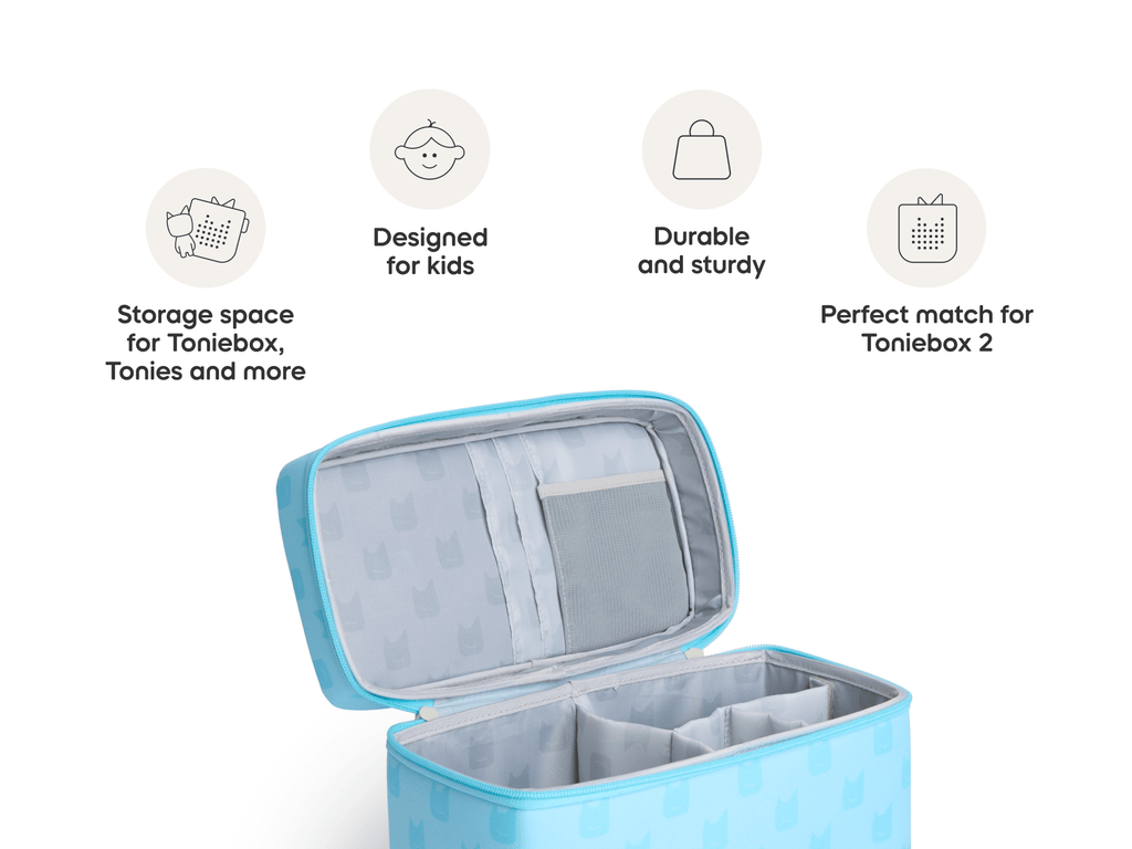 Toniebox All-In-One Carrying Case Blue Audio Player Cover