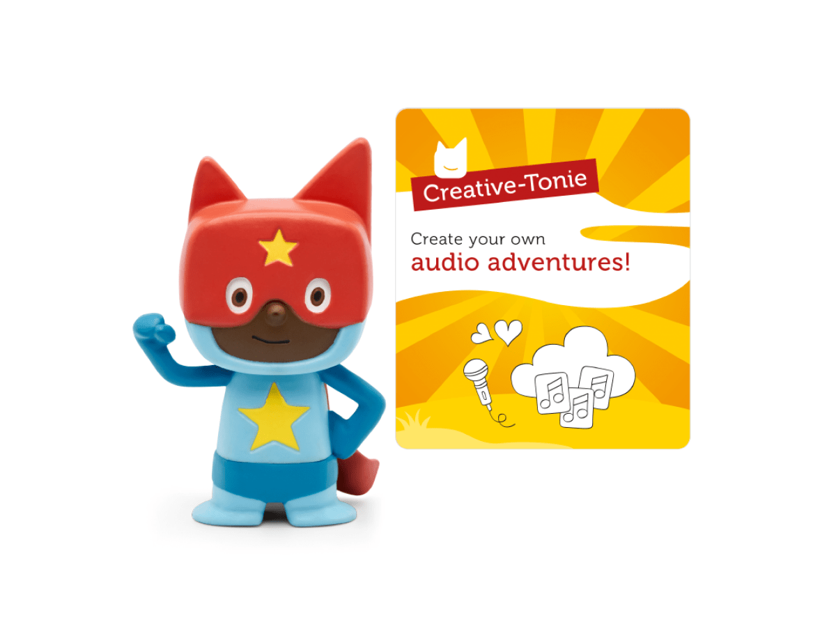 Blue and Red Superhero Creative Tonie Audio Character Recordable