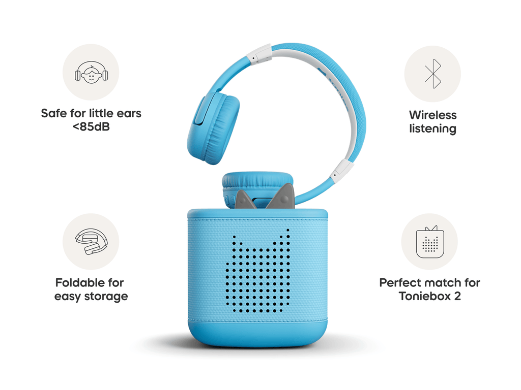 Bluetooth Headphones Sky Blue Premium