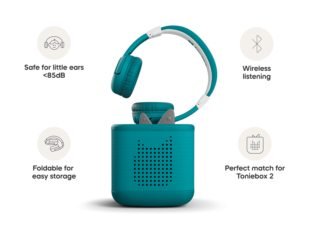 Bluetooth Headphones Tropical Teal Premium