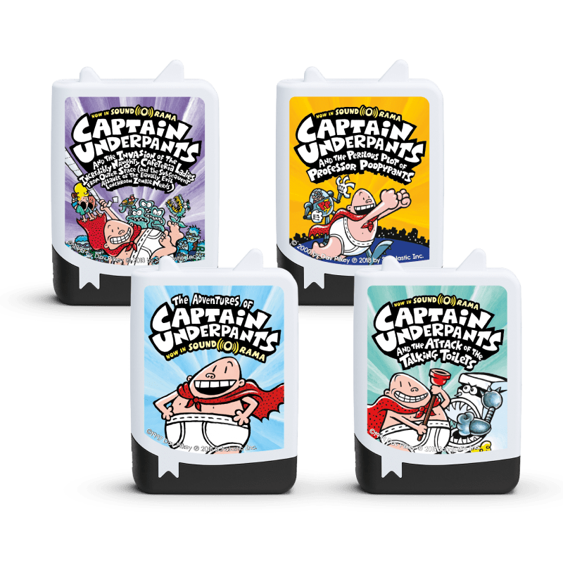 Captain Underpants Book Tonies 4 Pack Audio Character