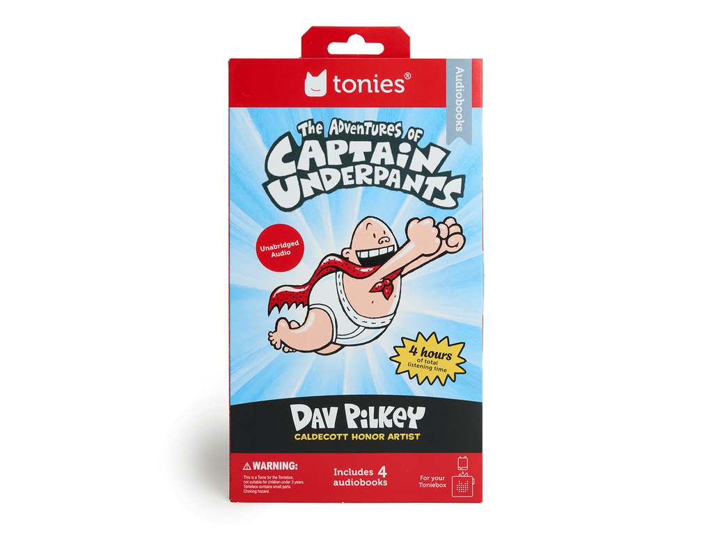 Captain Underpants Book Tonies 4 Pack Audio Character