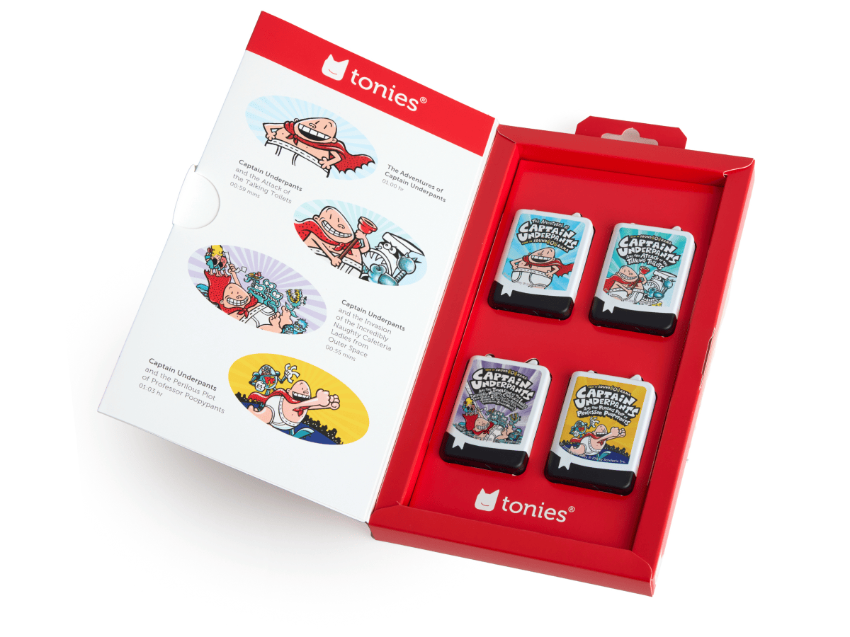 Captain Underpants Book Tonies 4 Pack Audio Character