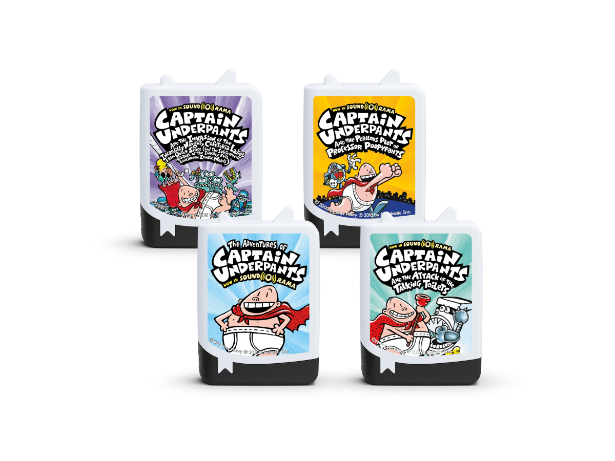 Captain Underpants Book Tonies 4 Pack Audio Character