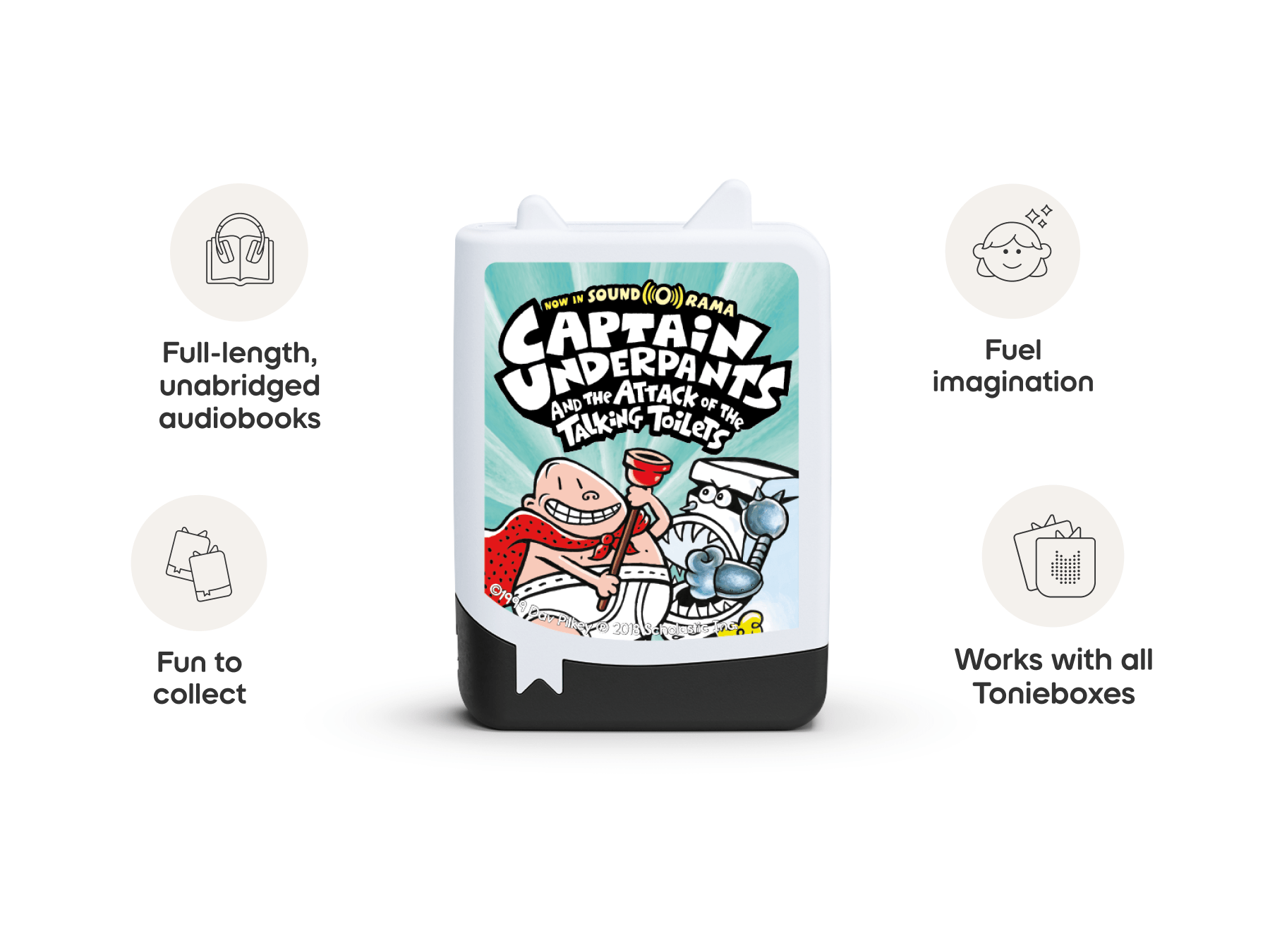 Captain Underpants Book Tonies 4 Pack Audio Character