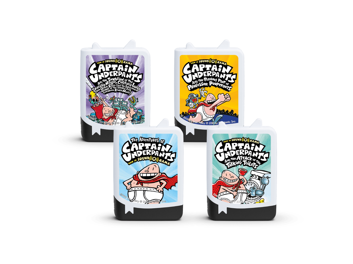 Captain Underpants Book Tonies 4 Pack Audio Character