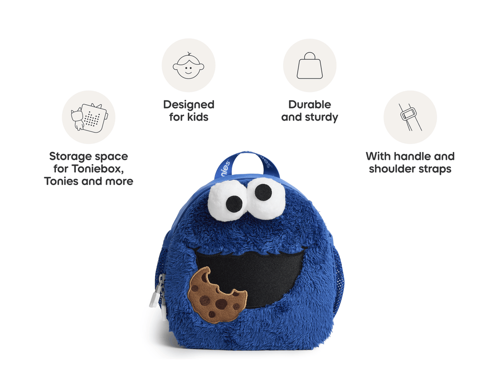 Toniebox Sesame Street Cookie Monster Backpack Audio Player
