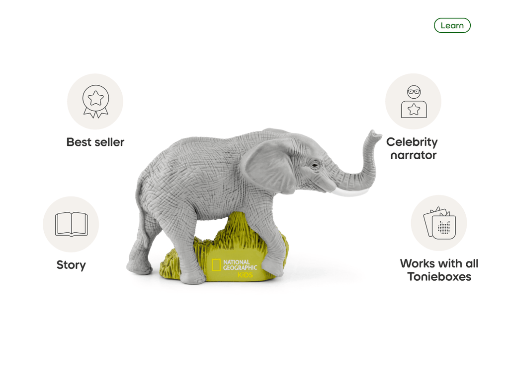 National Geographic Kids Elephants Tonie Audio Character