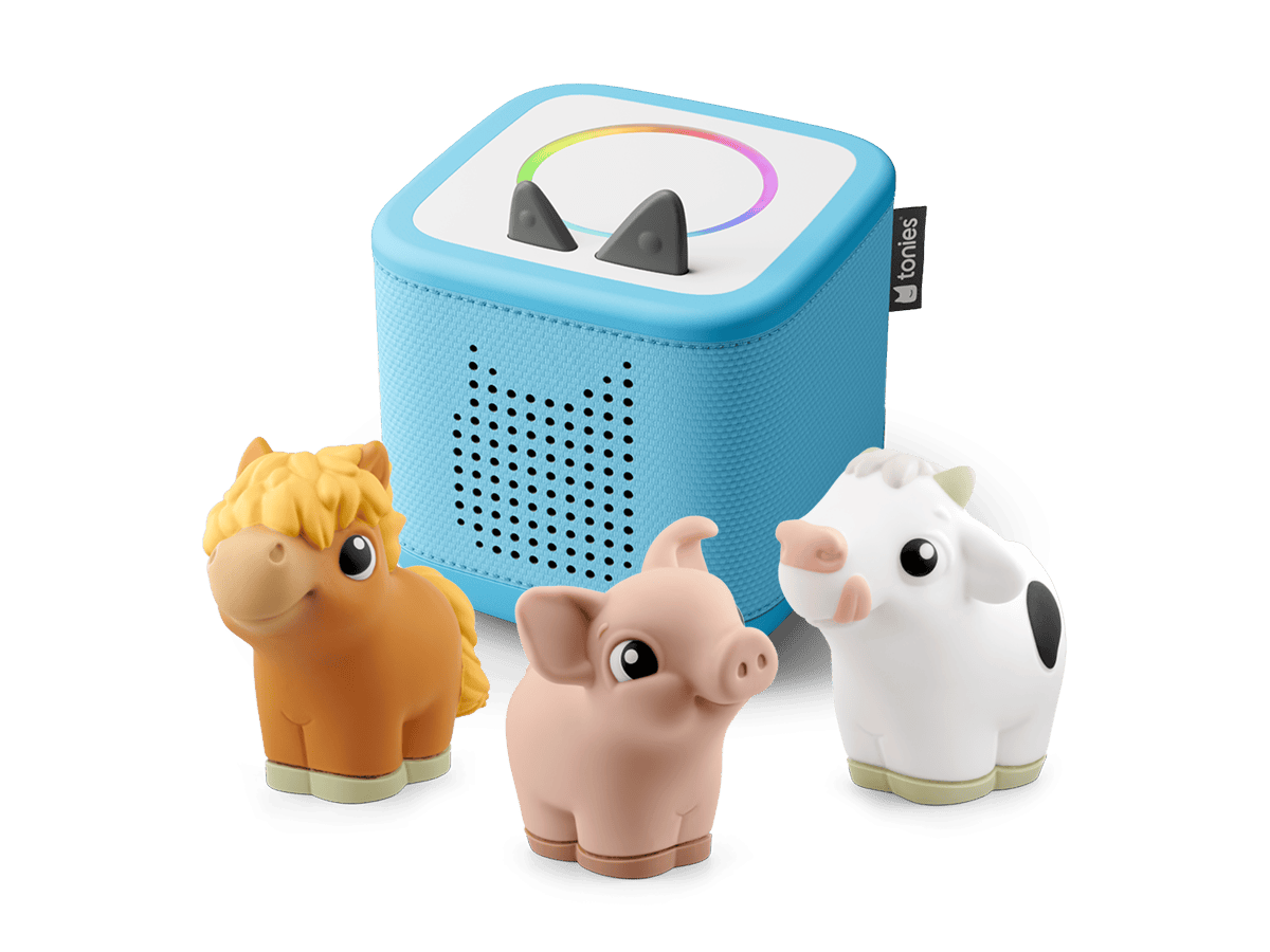 My First Tonies Farm Set Toniebox 2 Starter Set Sky Blue Audio Player Collection
