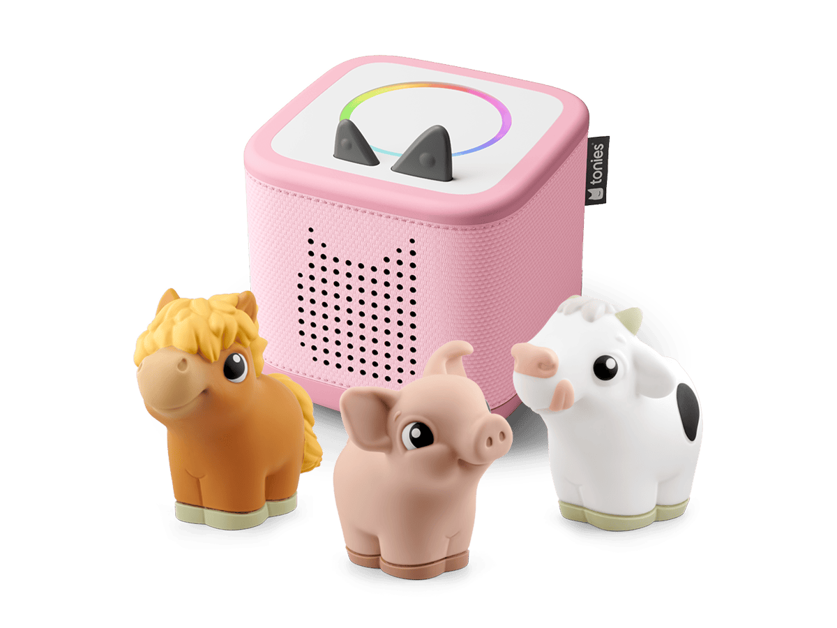 My First Tonies Farm Set Toniebox 2 Starter Set Cloud Pink Audio Player Collection