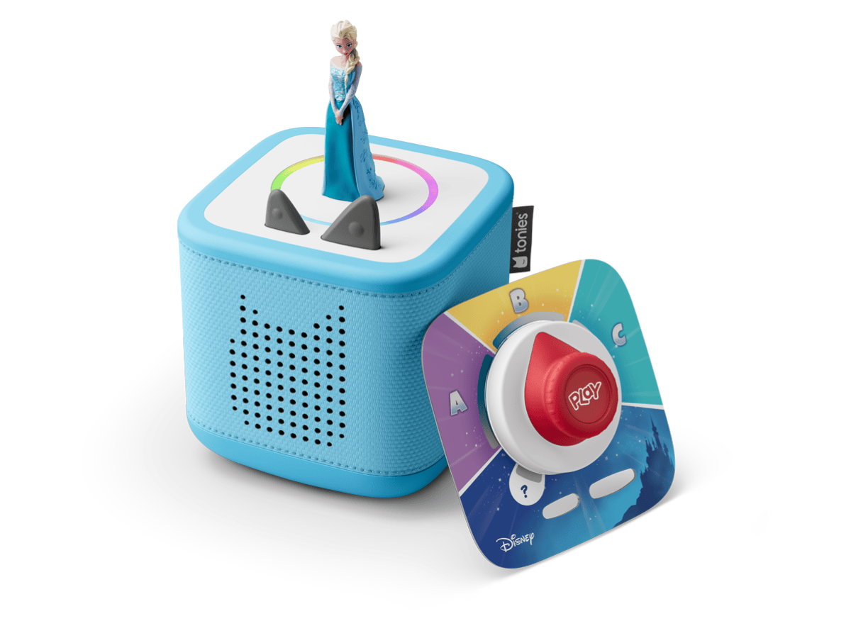 Disney Frozen Toniebox 2 Play Set Sky Blue Audio Player Collection