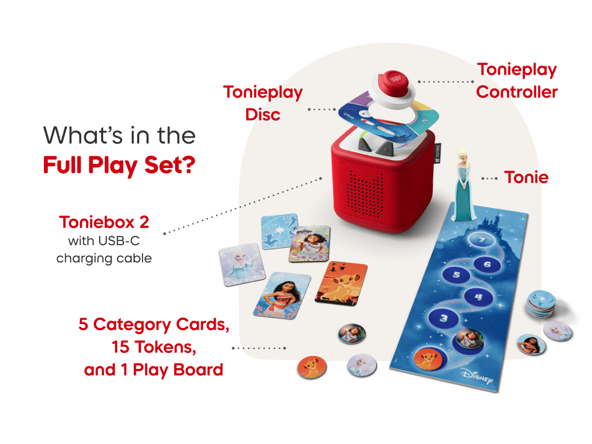 Disney Frozen Toniebox 2 Play Set Sky Blue Audio Player Collection