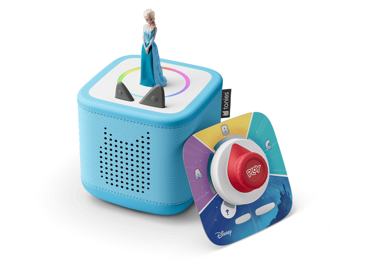 Disney Frozen Toniebox 2 Play Set Sky Blue Audio Player Collection