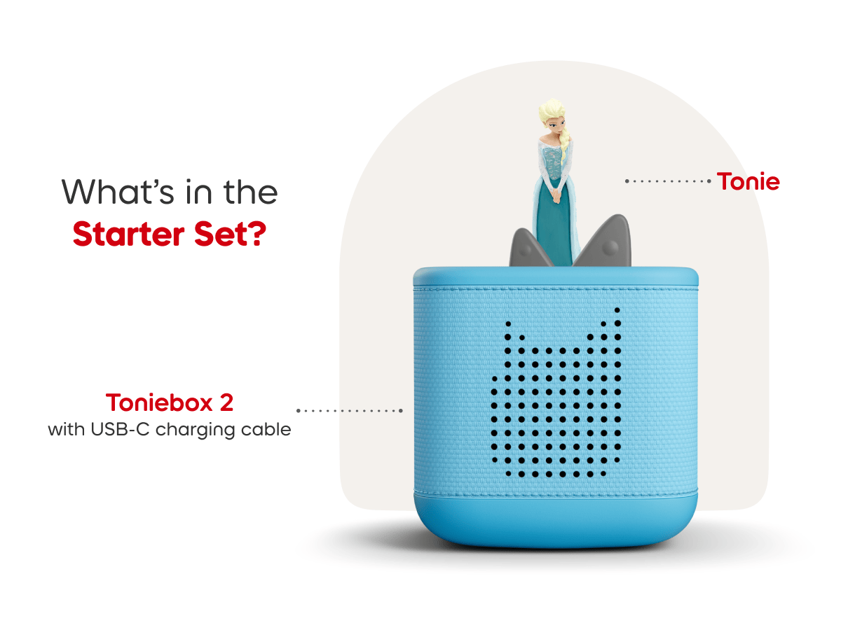 Disney Frozen Toniebox 2 Starter Set Sky Blue Audio Player Collection