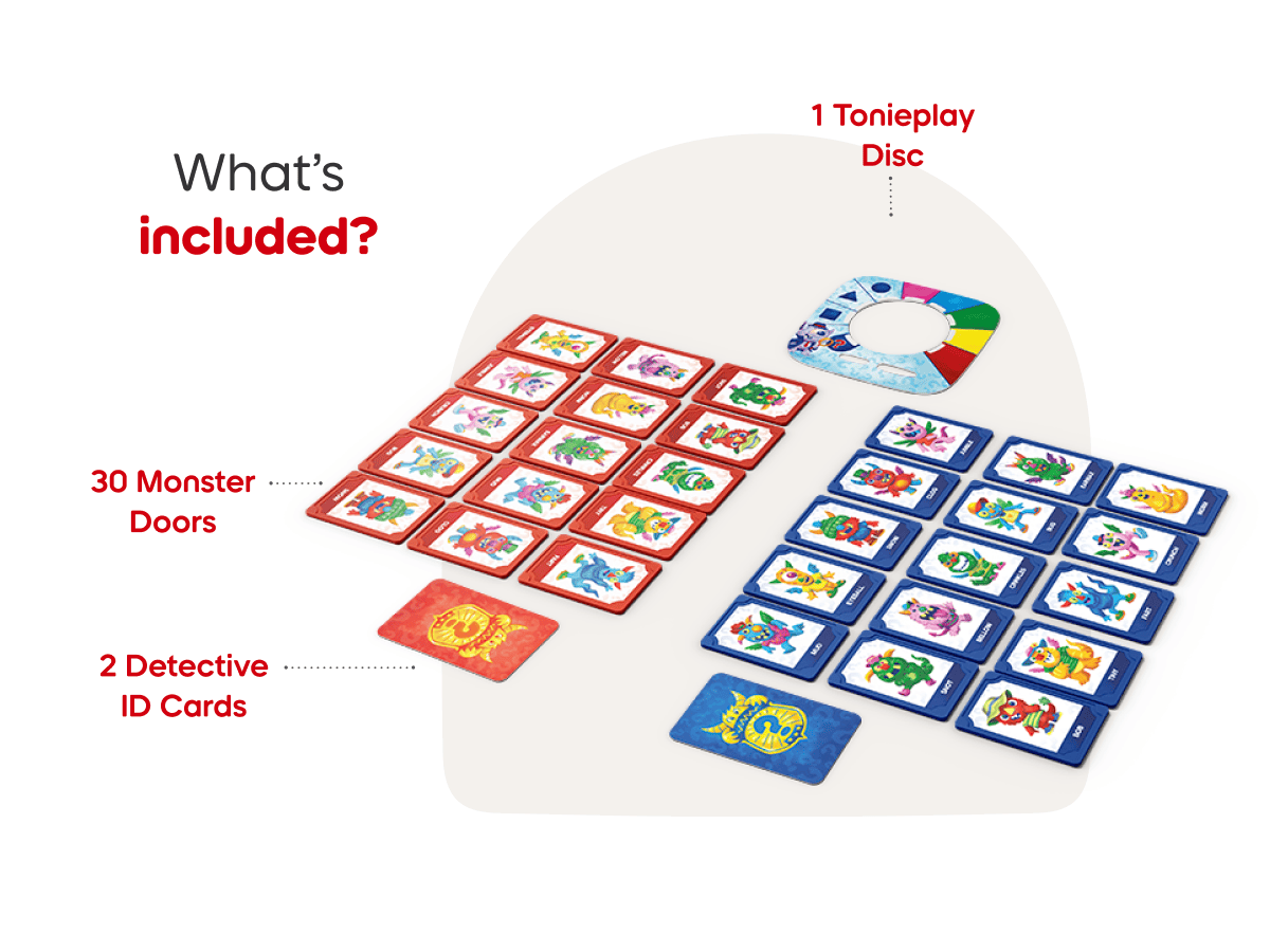 Tonieplay Guess Who Monster Mysteries Game Audio Character Activity