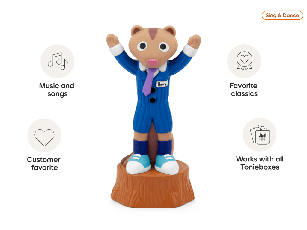 The Laurie Berkner Band Harry the Chipmunk's Treasure Hunt Tonie Audio Character