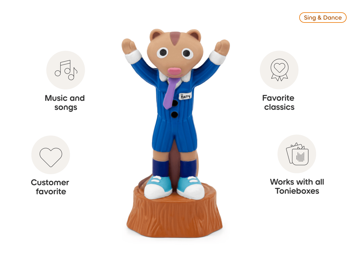 The Laurie Berkner Band Harry the Chipmunk's Treasure Hunt Tonie Audio Character