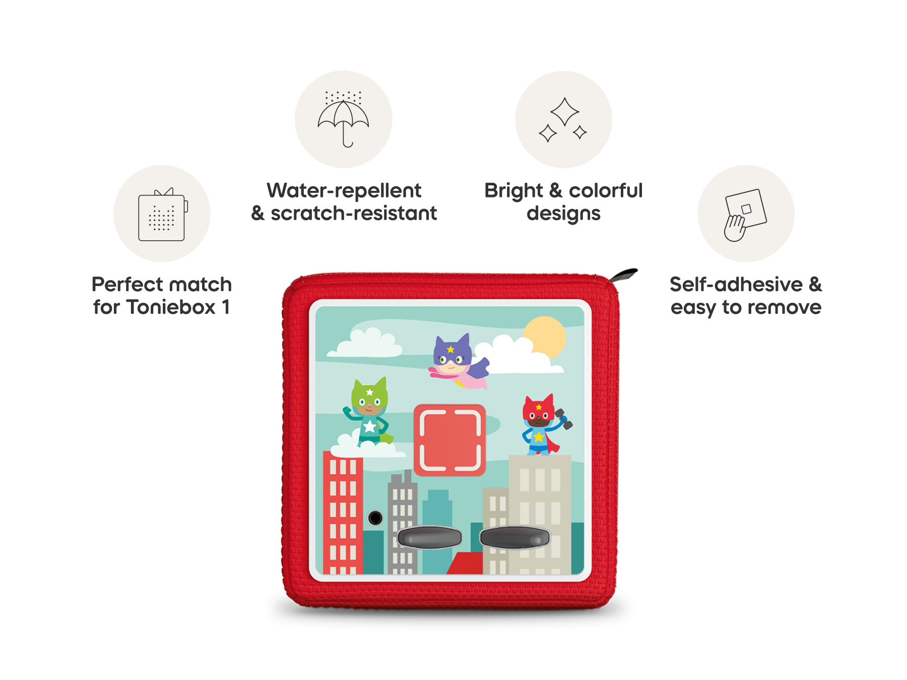 Topper for Toniebox 1 Hero City Victory Audio Player