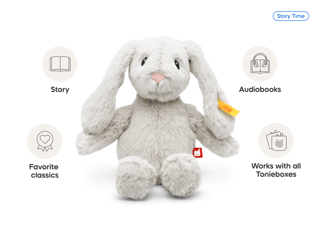 tonies x Steiff Hoppie Rabbit Plush Tonie Audio Character Soft Toy