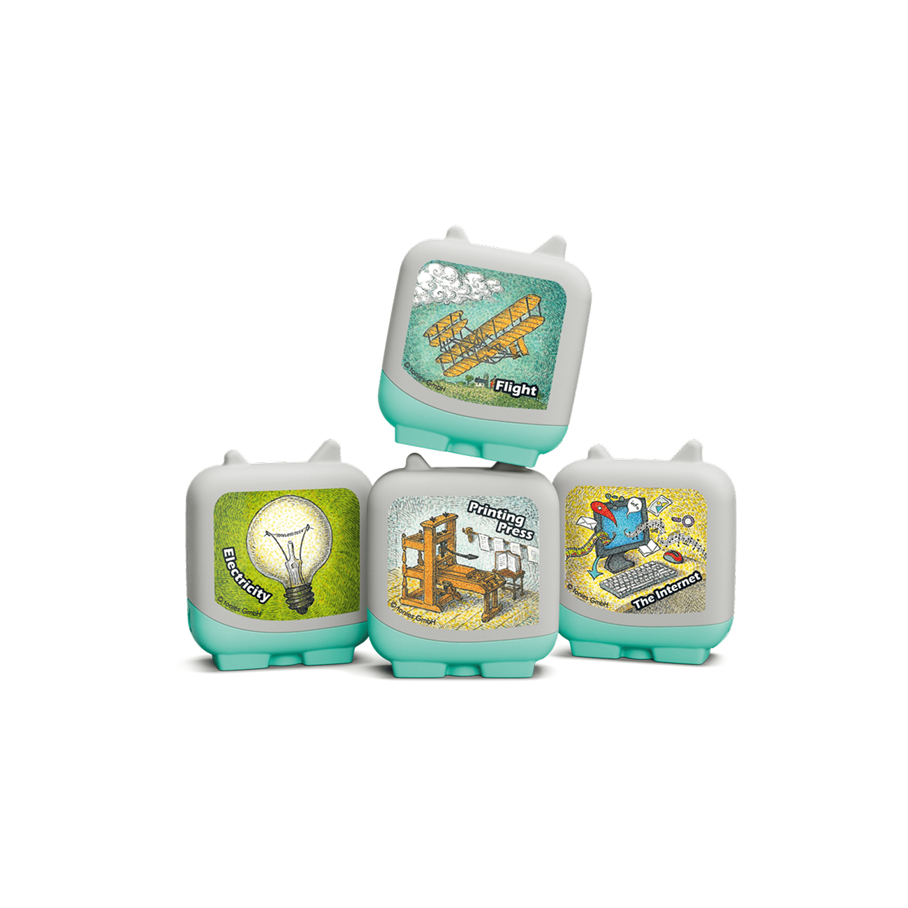 Inventions and Innovation Pocket Tonies 4 Pack Audio Character