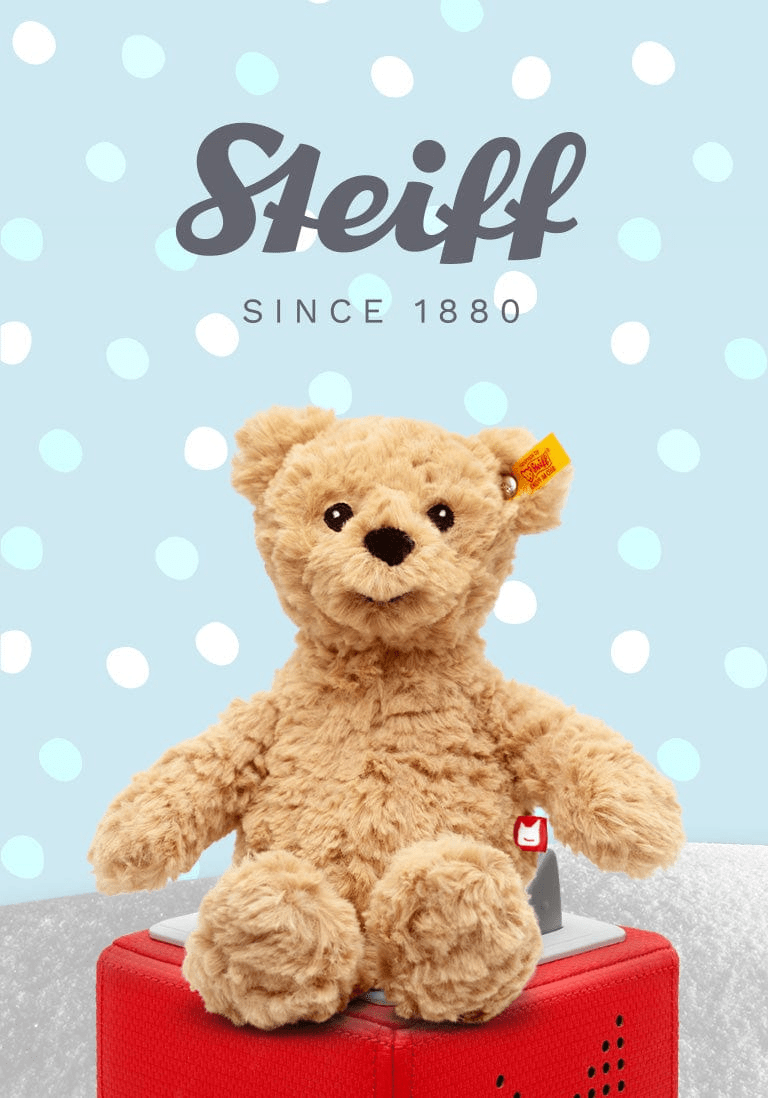 tonies x Steiff Jimmy Bear Plush Tonie Audio Character Soft Toy
