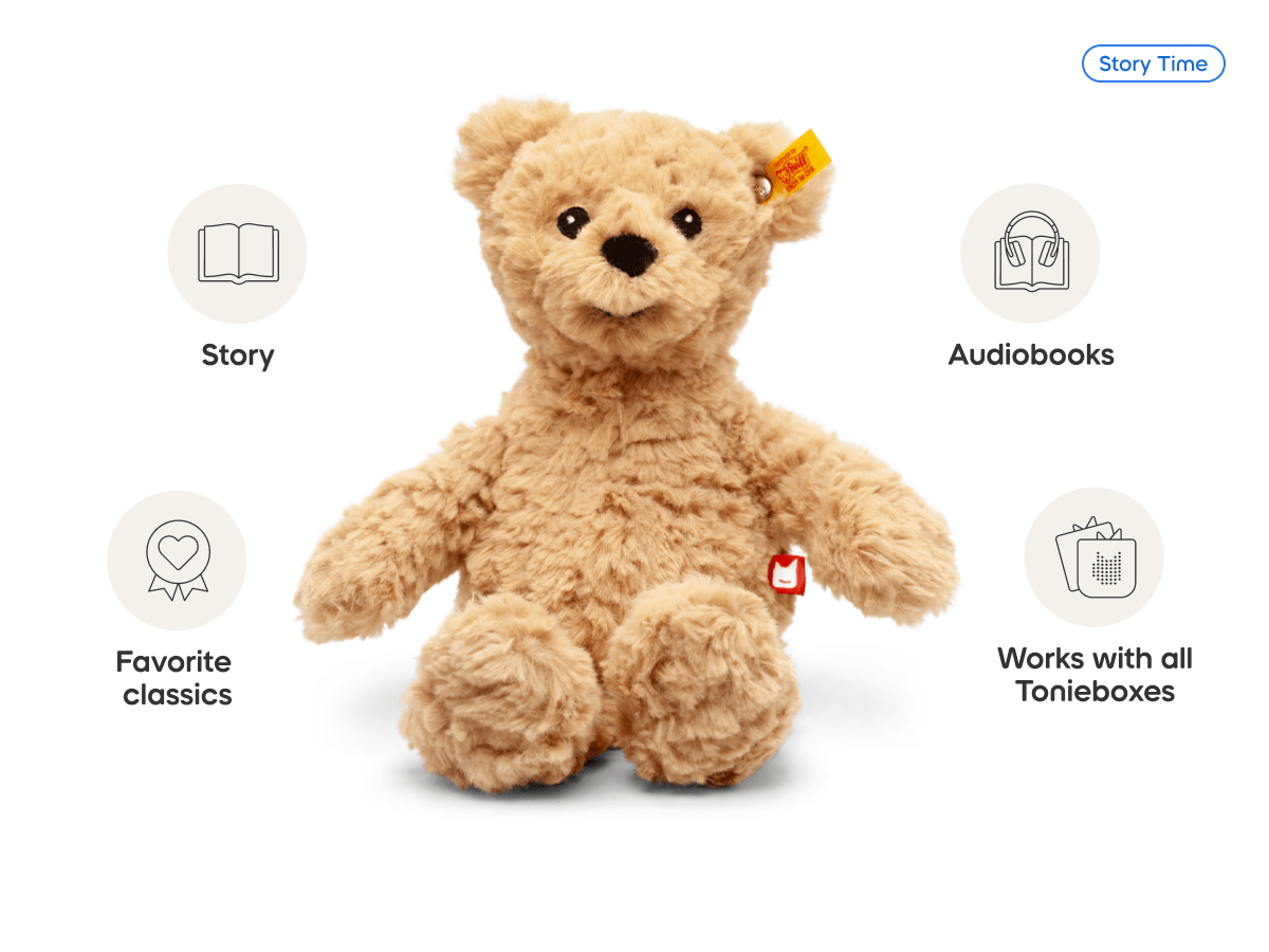 tonies x Steiff Jimmy Bear Plush Tonie Audio Character Soft Toy