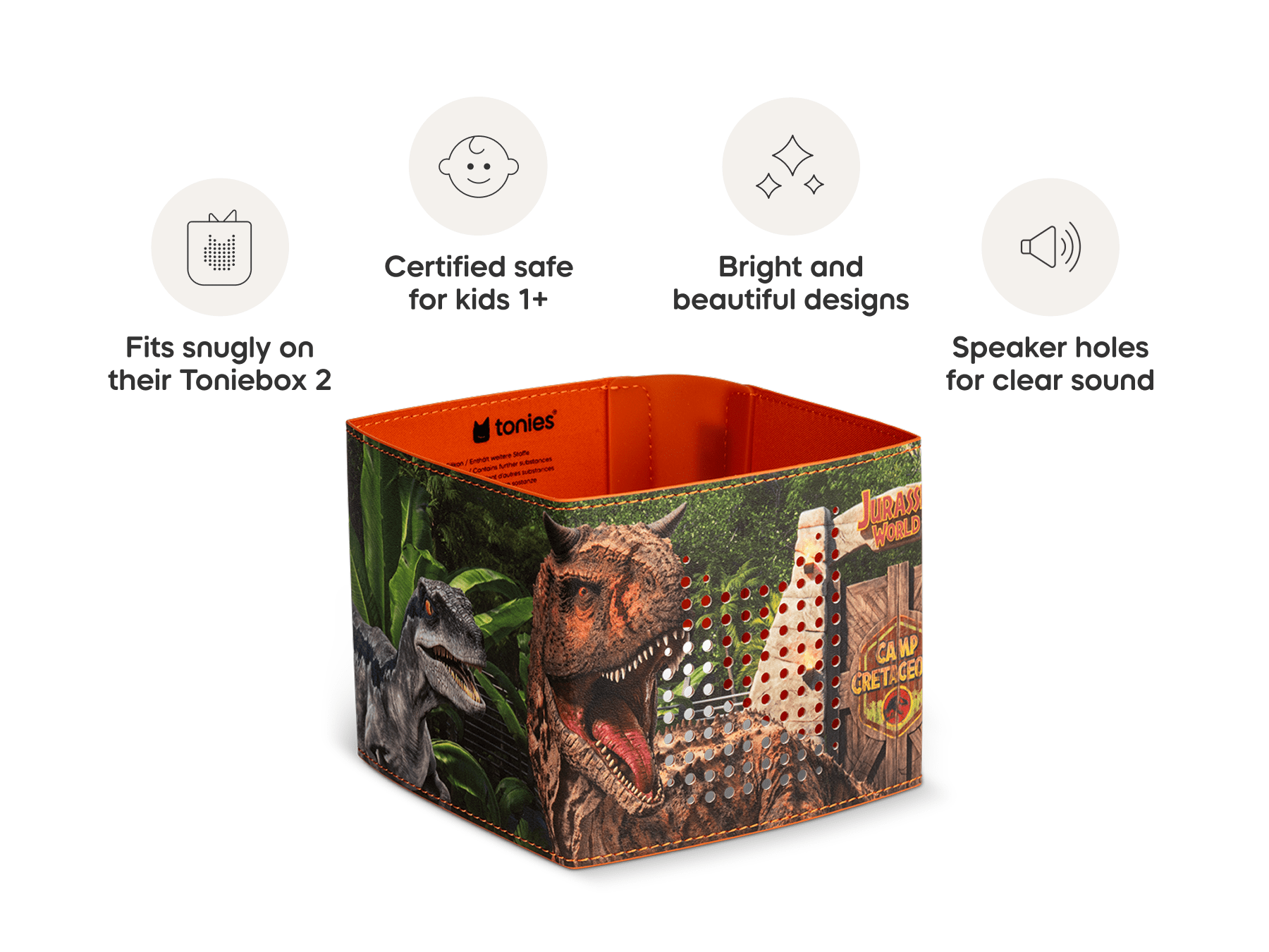 Toniebox 2 Sleeve Jurassic Park Audio Player