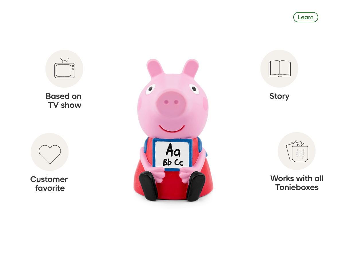 Peppa Pig Learn with Peppa Tonie Audio Character