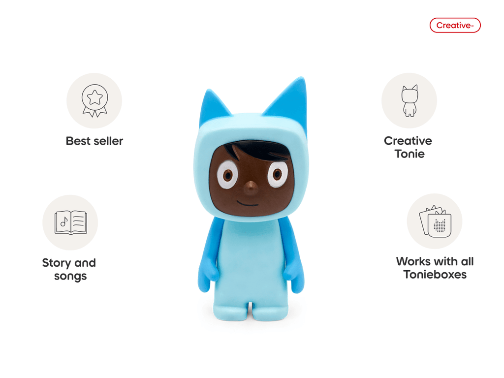 Light Blue with Dark Hue Creative Tonie Audio Character Recordable