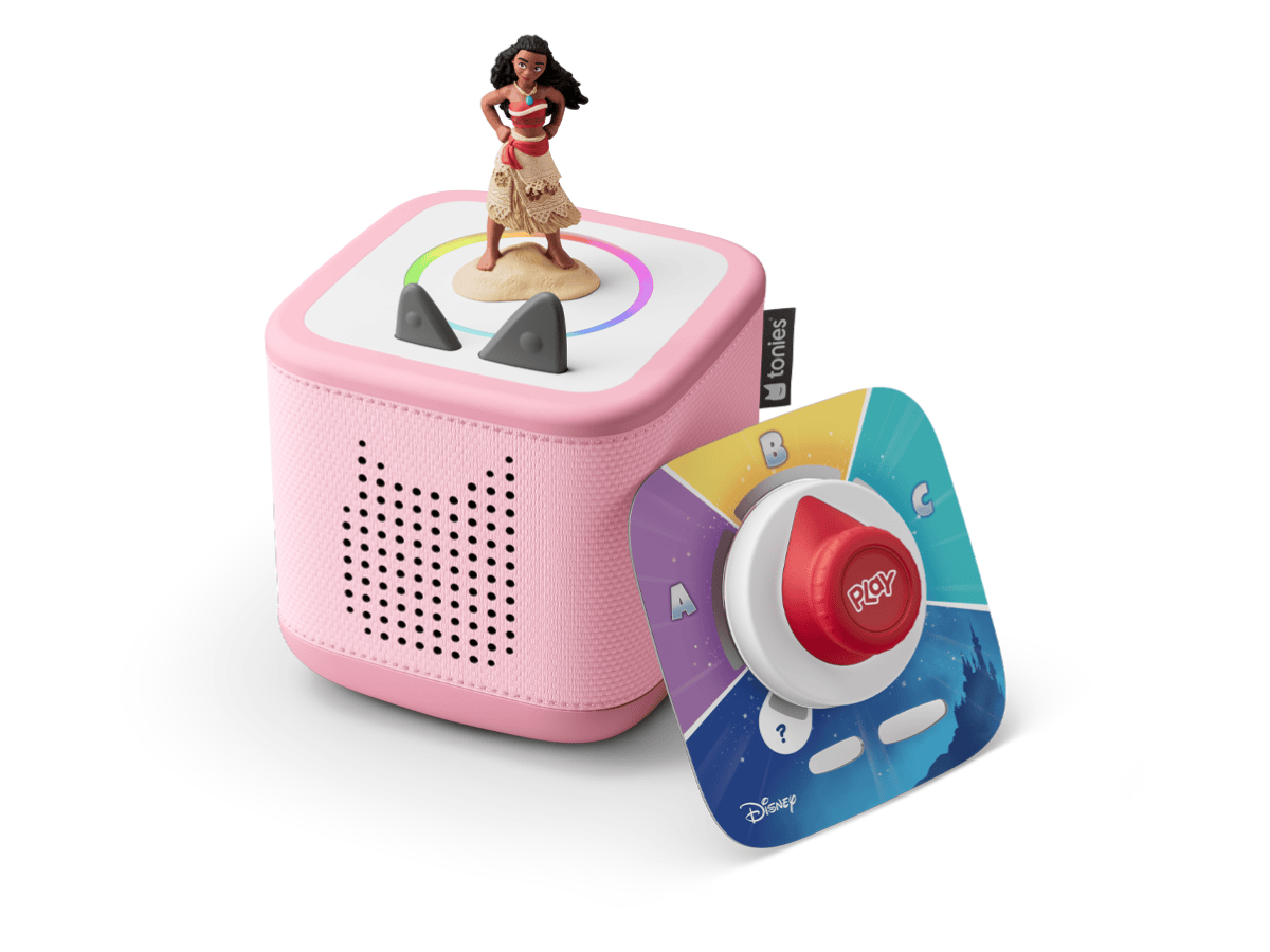 Disney Moana Toniebox 2 Play Set Cloud Pink Audio Player Collection