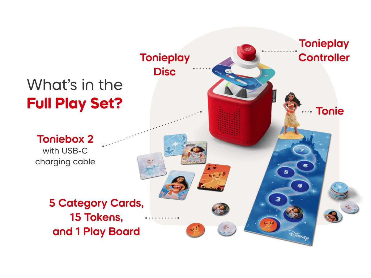 Disney Moana Toniebox 2 Play Set Cloud Pink Audio Player Collection