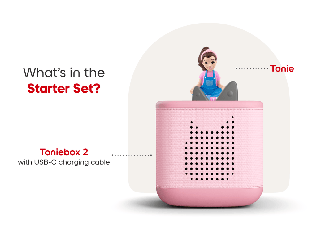 Ms Rachel Toniebox 2 Starter Set Cloud Pink Audio Player Collection