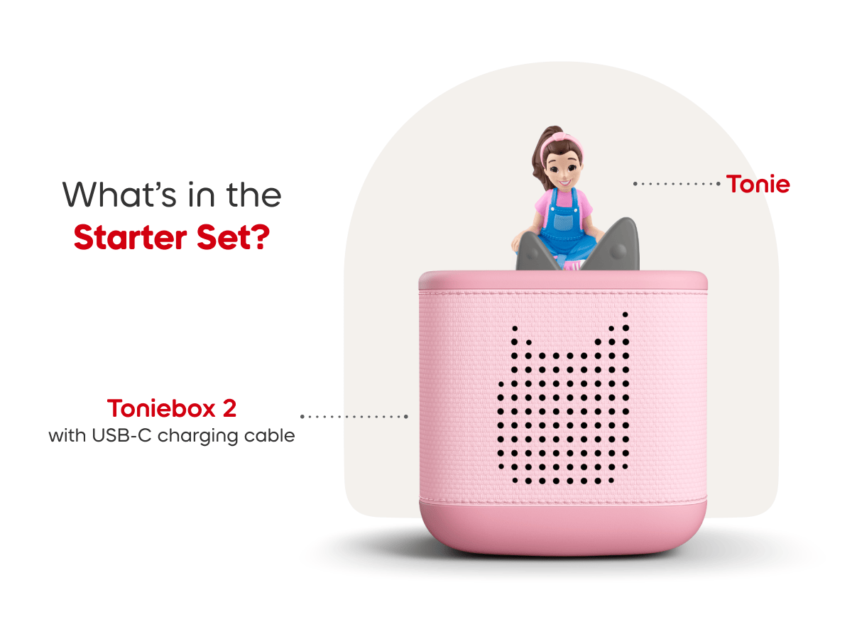 Ms Rachel Toniebox 2 Starter Set Cloud Pink Audio Player Collection