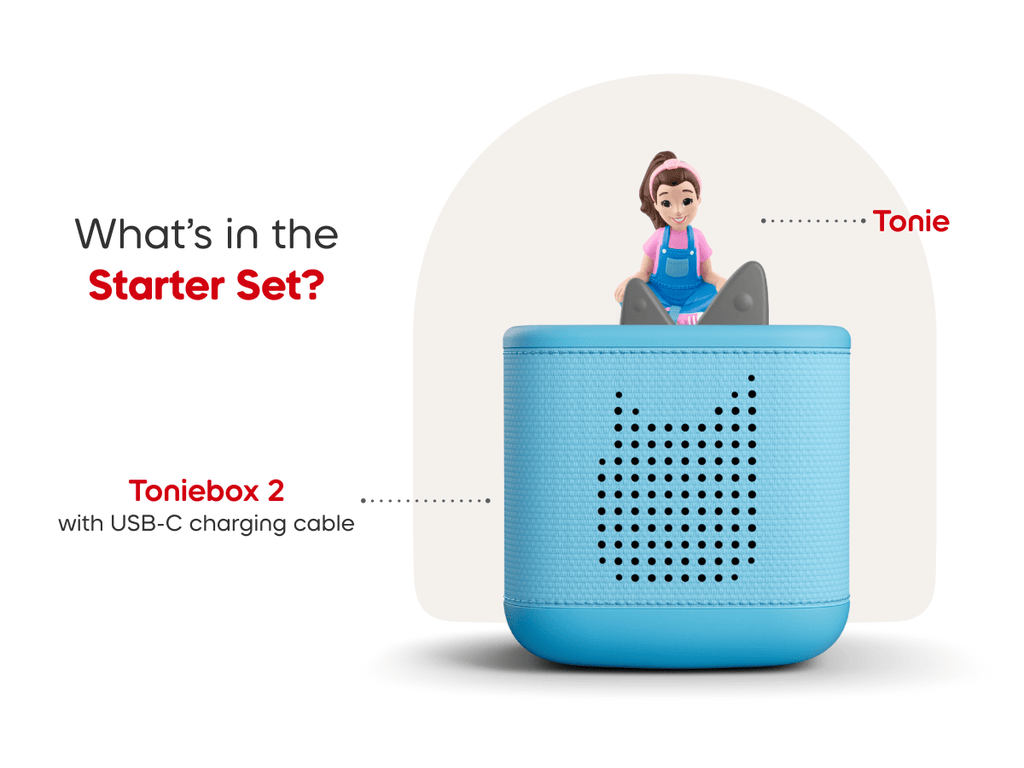 Ms Rachel Toniebox 2 Starter Set Sky Blue Audio Player Collection