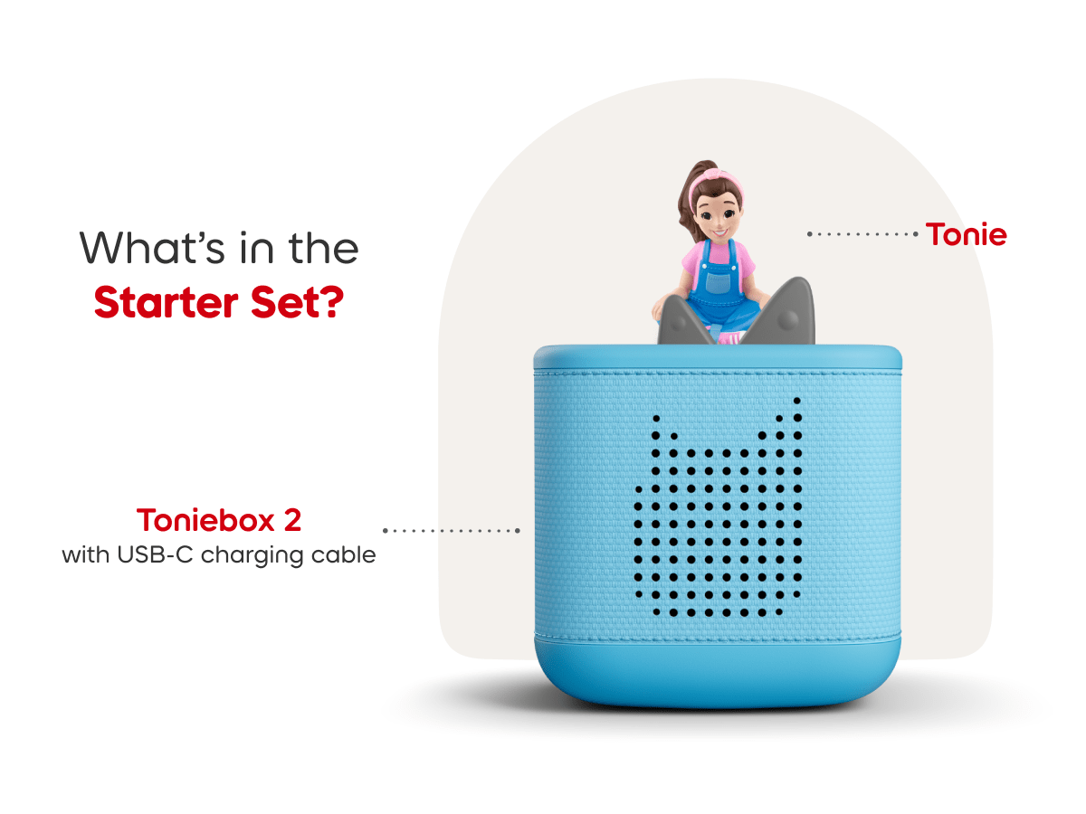 Ms Rachel Toniebox 2 Starter Set Sky Blue Audio Player Collection