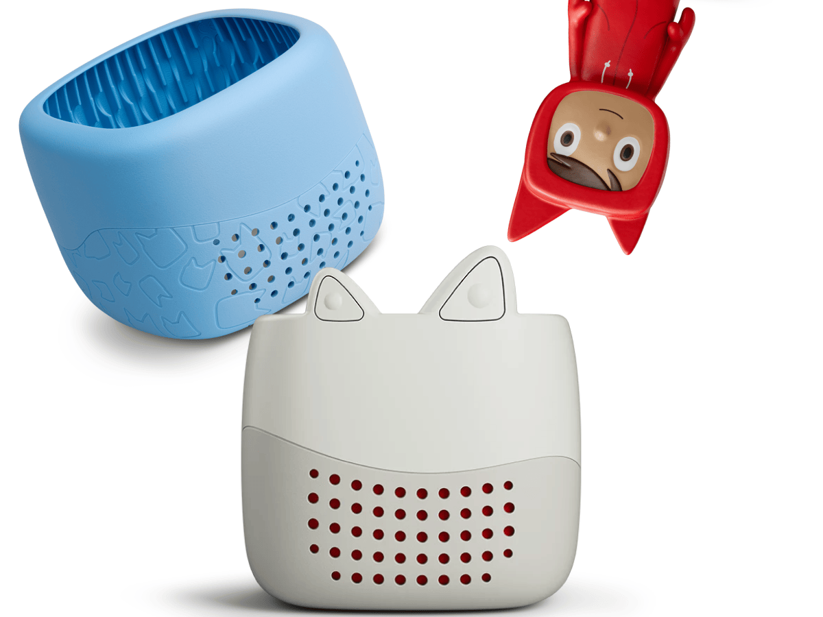 Toniebox Lite My Story Set and Arctic Blue Cover Audio Player Lightweight Collection Case Tale