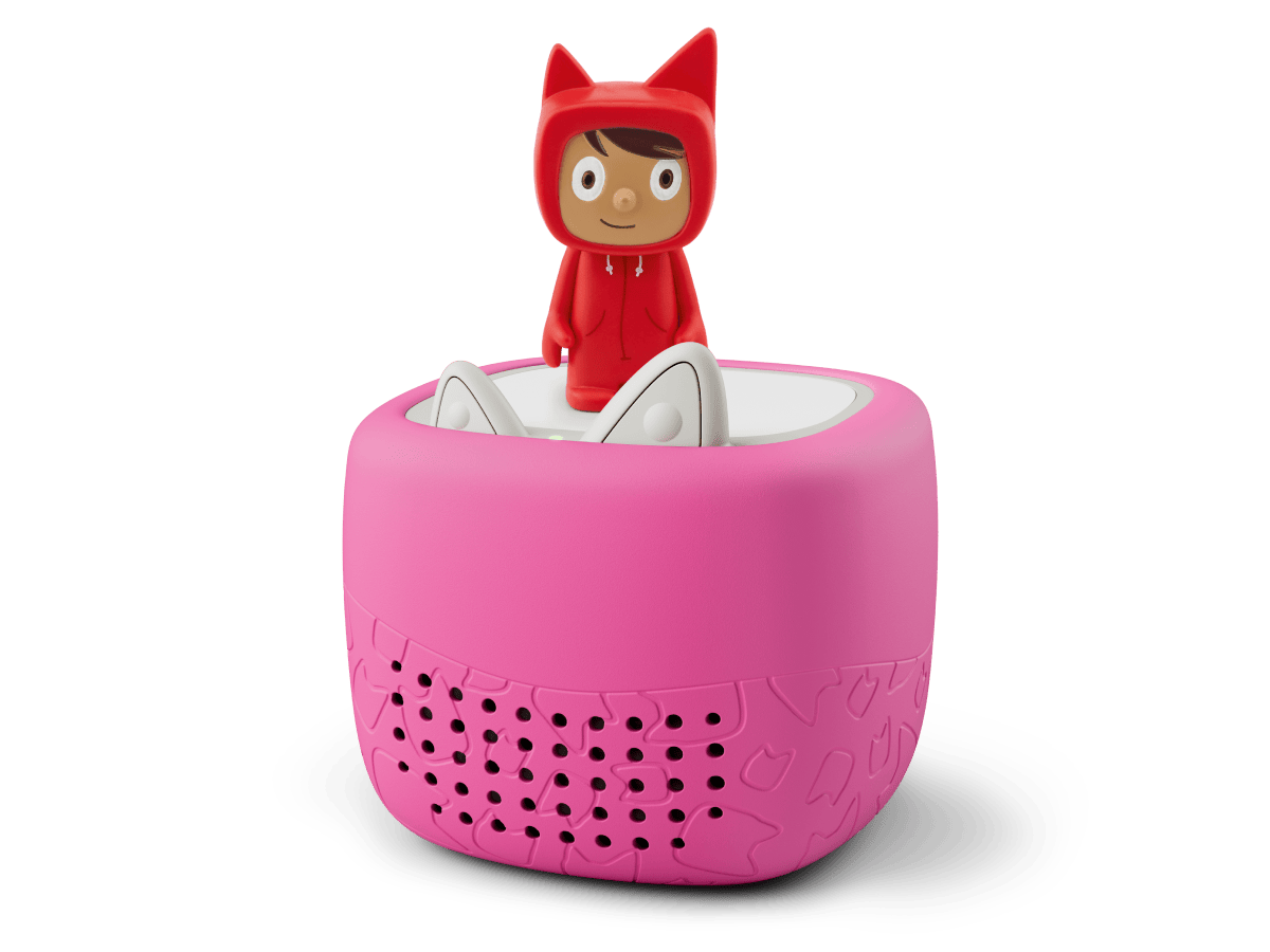 Toniebox Lite My Story Set and Berry Pink Cover Audio Player Lightweight Collection Case Tale