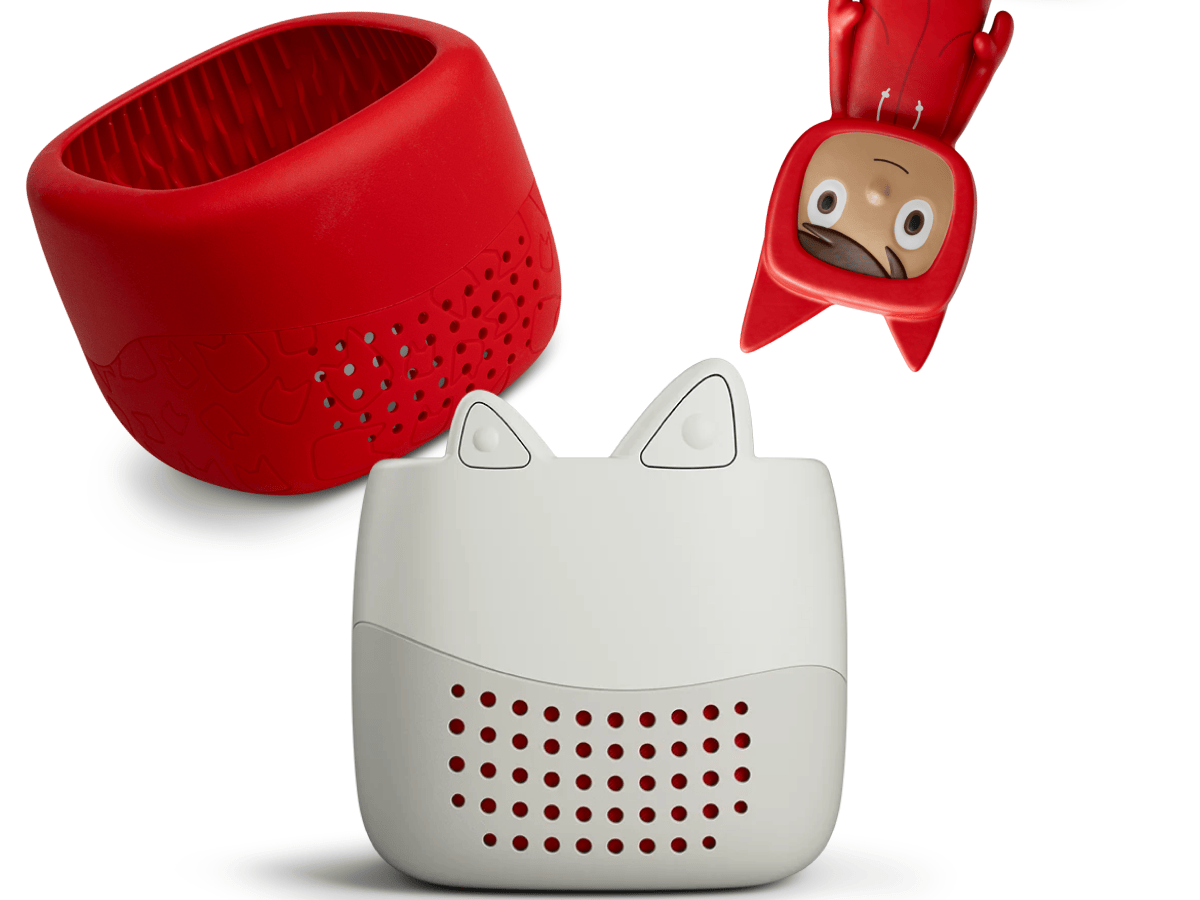 Toniebox Lite My Story Set and Sunset Red Cover Audio Player Lightweight Collection Case Tale