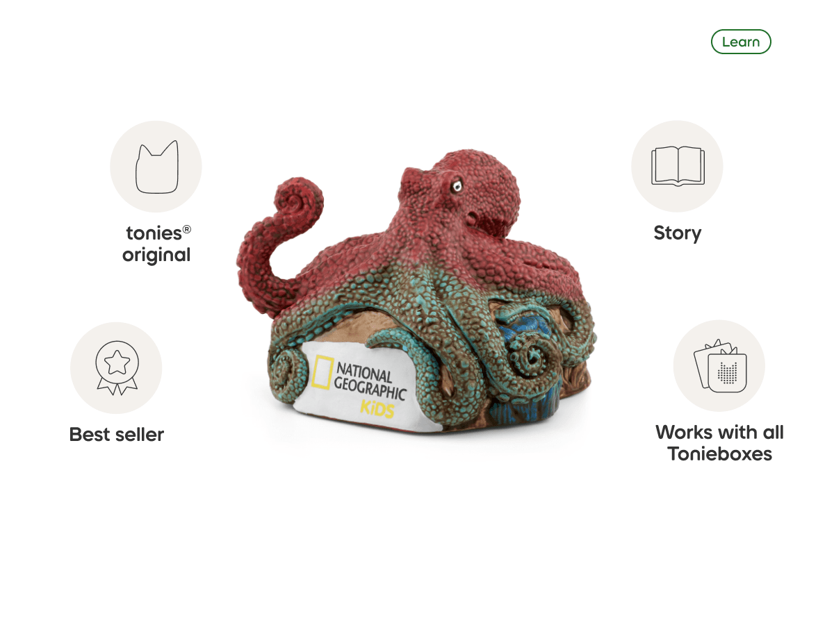 National Geographic Kids Octopus Tonie Audio Character