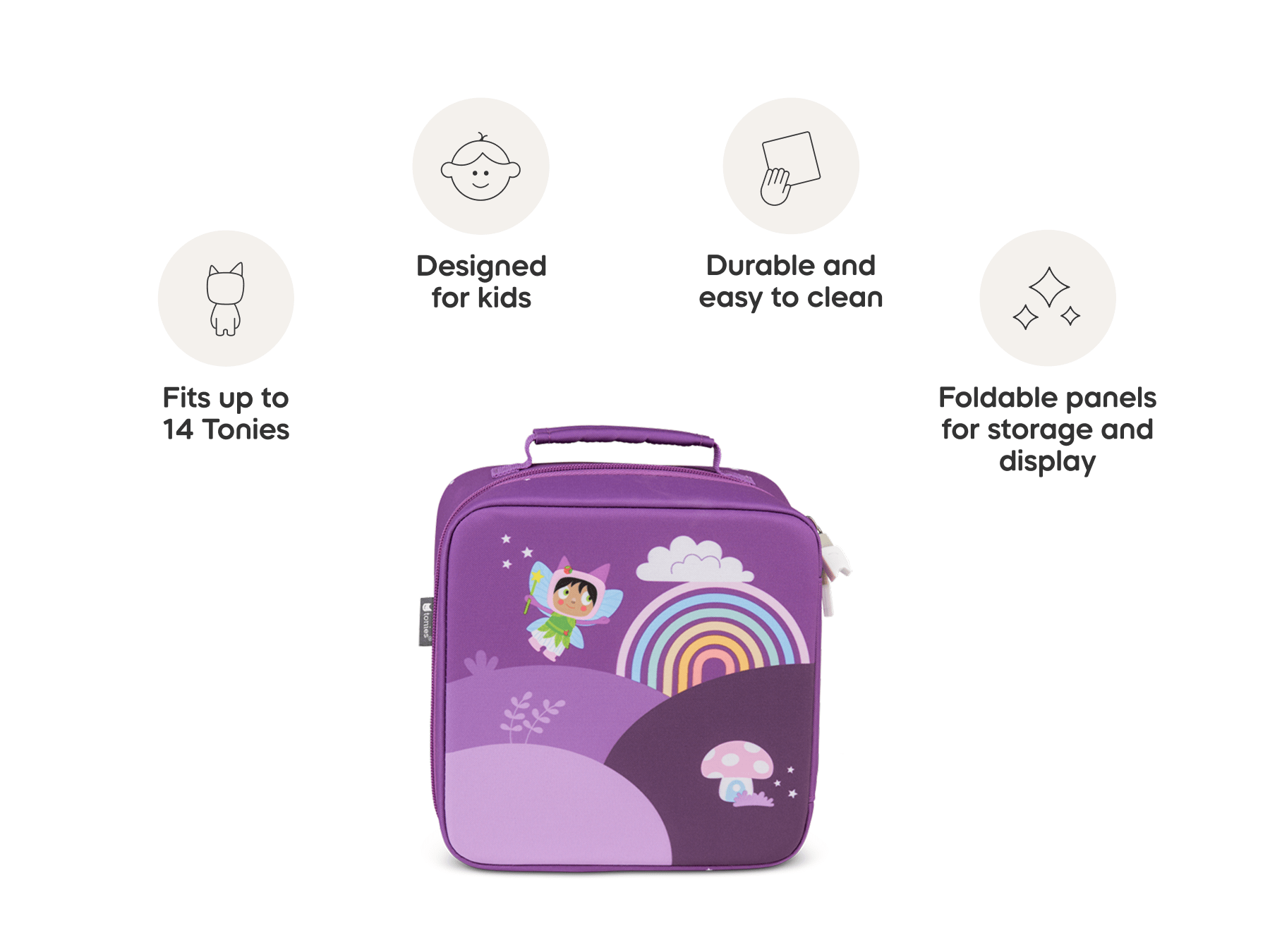 Carrying Case Max for Tonies Over the Rainbow Audio Character Cover