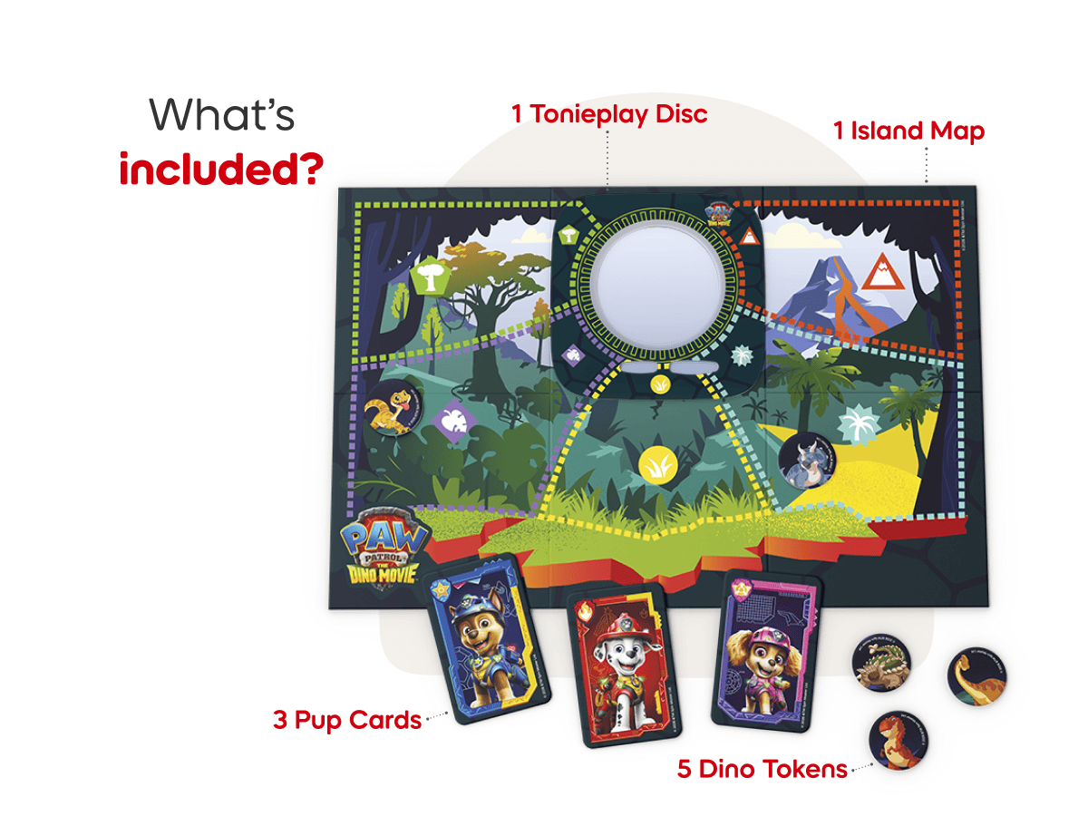 Tonieplay PAW Patrol Dino Movie Dino Island Rescue Mission Game and Controller Audio Character Remote Activity